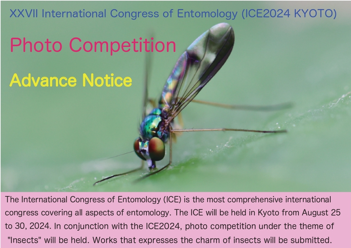 International Congress of Entomology 2024 Kyoto JP tweet media