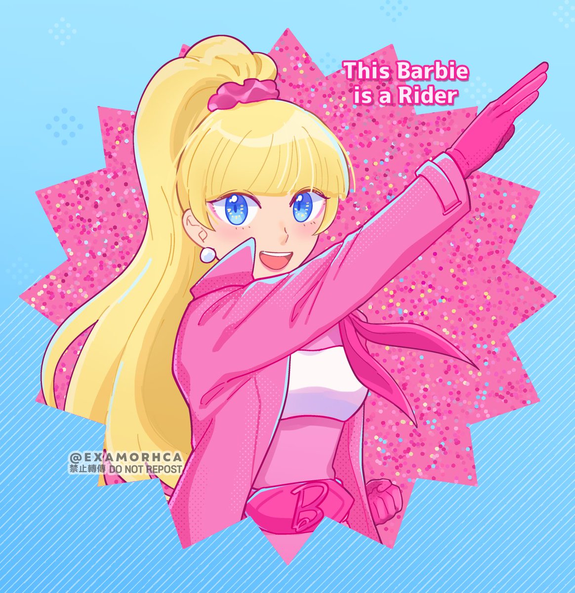 This Barbie is a kamen rider!!