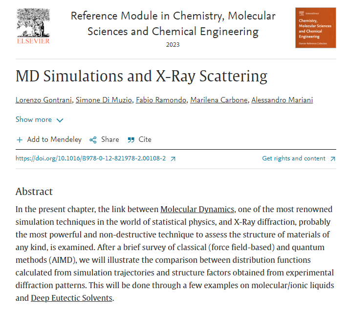 simone_muzio's tweet photo. The chapter "MD Simulations and X-Ray Scattering" which I co-authored is finally online. 
#MDsimulations #Xrayscattering #liquids 
https://t.co/ahf8KJ6A5p https://t.co/MgNmIinEDA