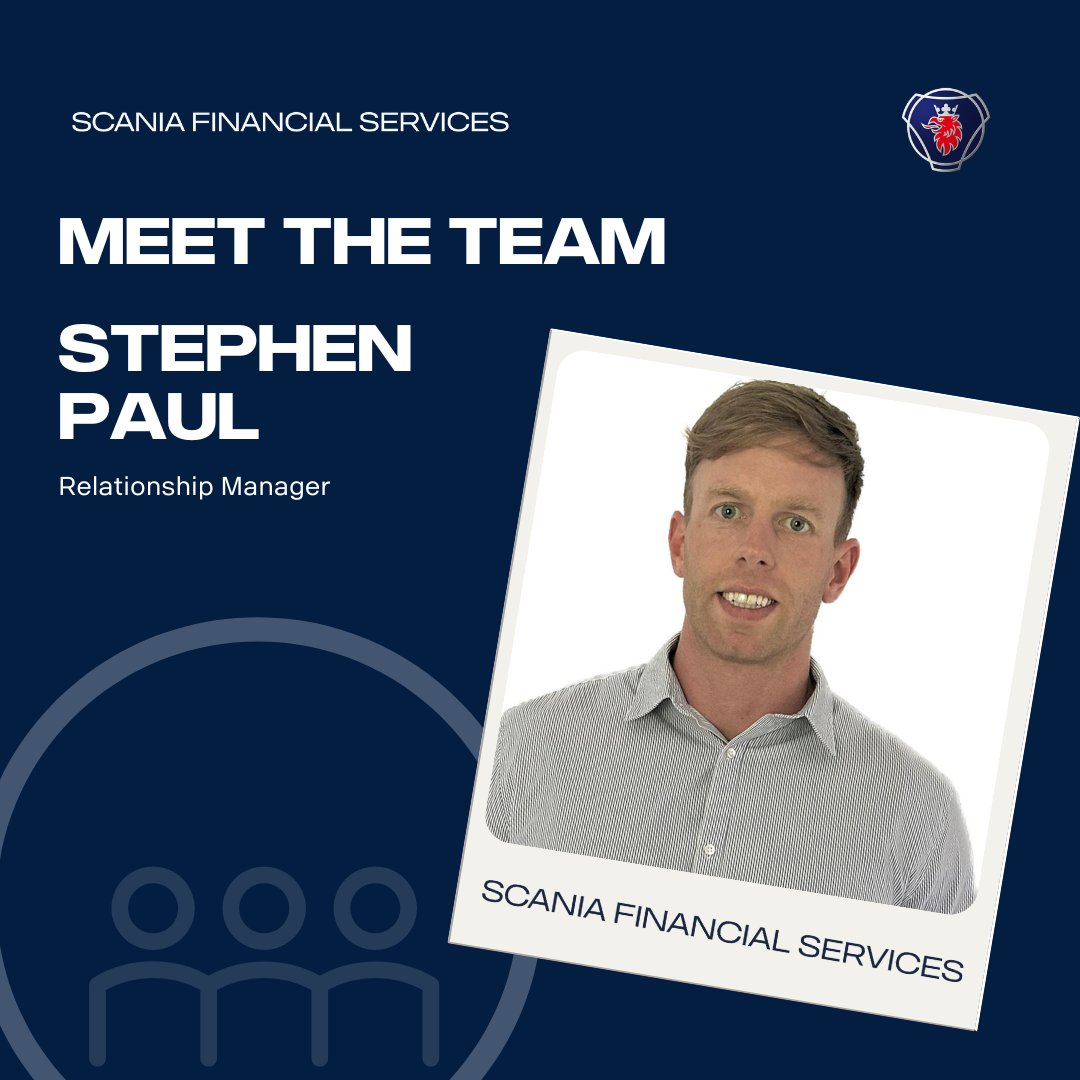 Meet Stephen Paul, your Relationship Manager at Scania Financial Services Ireland! Stephen has been part of the Scania family since 2017 and enjoys working with amazing customers. Contact Stephen at stephen.paul@scania.com or on +353 87 6366284.

#SFS #CustomerService #Scania