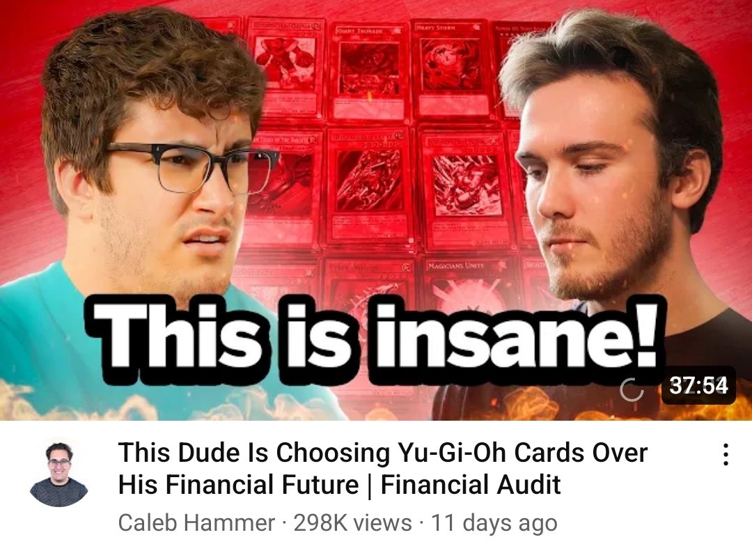 Do 👏 not 👏 go 👏 into 👏 debt 👏 for 👏 Yu-Gi-Oh 👏 or 👏 any 👏  collectibles