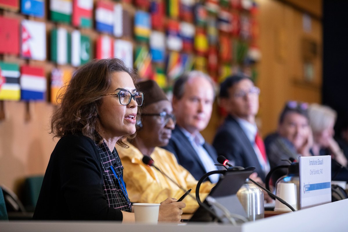 FAOScienceChief's tweet image. 💡Science, technology &amp;amp; #AgInnovation will  speed up the transformation of our agrifood systems.

Together, scientists of all disciplines, policy makers and the society can work together to find evidence-based &amp;amp; contextualized solutions.

📺media.un.org/en/asset/k1f/k…

#UNFSS2023