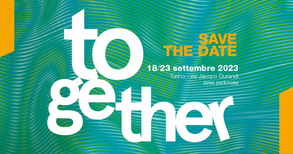 📌Save the date: dal 18 al 23 settembre torna “TOgether - Protagonisti all’opera”, una serie di eventi organizzati da <a href="/PdeiMestieri/">Piazza dei Mestieri</a> e di cui siamo tra le associazioni co-promotrici. Il programma, che prevede talk, concerti, mostre e spettacoli, sarà online a breve.