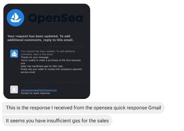 PeterDIY2's tweet photo. @opensea a guy wanna buy my nft and say it error 
Can you check me if this is correct or not?
Thank you https://t.co/4Lf5TKYIDc