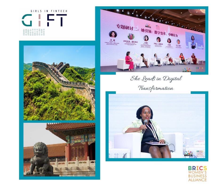 Last month, the GIFT Foundation founder, Nobukhosi Dlamini participated in a “Closing the digital gender gap” panel during the BRICS Women in Business Leadership Forum in Beijing, China.