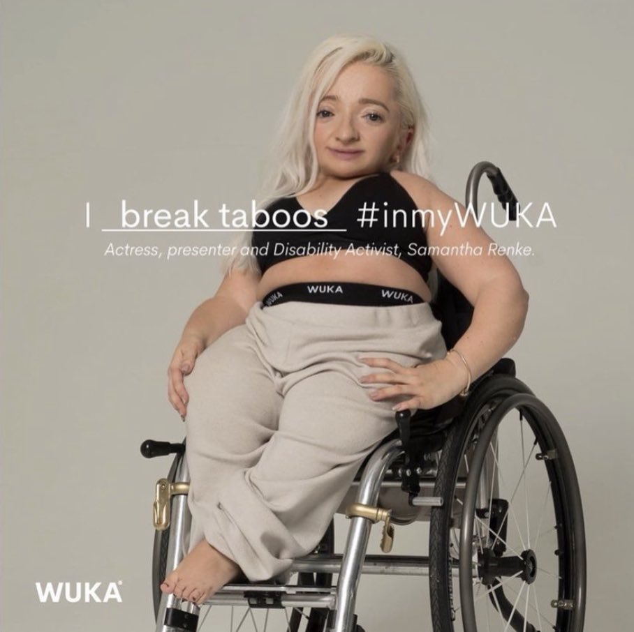 Join me at noon over on @wukawear Instagram for a live chat! 👙
We often shy away from talking about sexual health and puberty and this is more so when you have a disability. 
We can often infantilised disabled people and dismiss their autonomy as adults. Let’s break the stigma