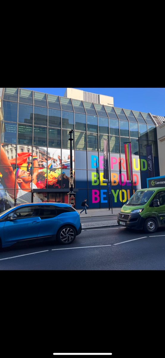 CommSenseUK's tweet photo. For several years, the @CouttsandCo HQ in the heart of London has been used as massive billboard for every woke cause under the sun. Perhaps this puerile agitprop is best understood as a screen designed to camouflage the greedy and amoral antics taking place inside. @NatWestGroup https://t.co/dkXQf3Zk2k