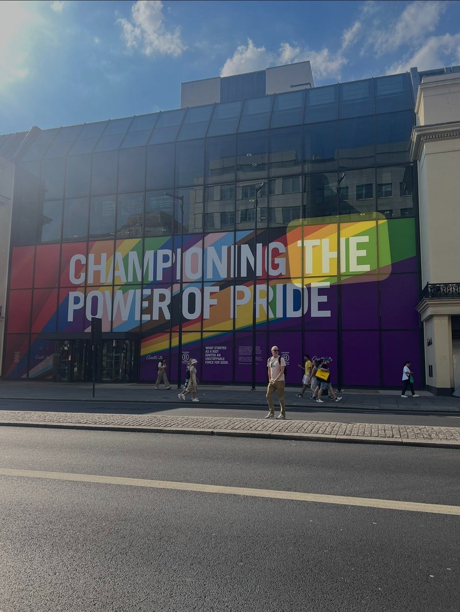 CommSenseUK's tweet photo. For several years, the @CouttsandCo HQ in the heart of London has been used as massive billboard for every woke cause under the sun. Perhaps this puerile agitprop is best understood as a screen designed to camouflage the greedy and amoral antics taking place inside. @NatWestGroup https://t.co/dkXQf3Zk2k