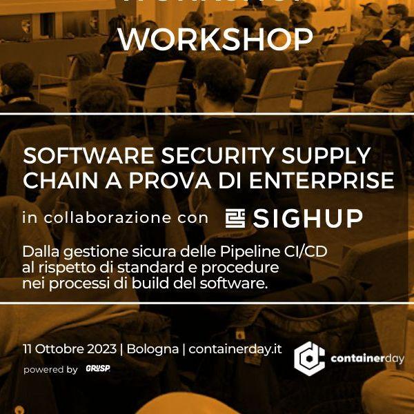 devsecopsdayit | 11 Ottobre 2024 | Bologna (@devsecopsdayit) on Twitter photo Ecco i tre workshop che apriranno <a href="/containerday/">Container Day</a> e #devsecopsday
📆 Ci vediamo a Bologna l'11.10.23
I biglietti early bird sono in vendita fino al 20/8
🎫2023.containerday.it/workshop/
#kubernetes #cybersecurity #devsecops #software Ecco i tre workshop che apriranno <a href="/containerday/">Container Day</a> e #devsecopsday
📆 Ci vediamo a Bologna l'11.10.23
I biglietti early bird sono in vendita fino al 20/8
🎫2023.containerday.it/workshop/
#kubernetes #cybersecurity #devsecops #software