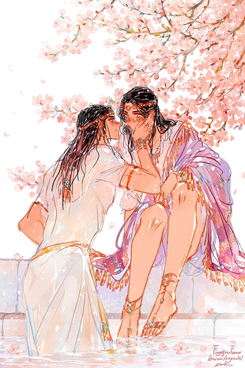 DragonDandelion's tweet photo. Fingolfin x Feanor
Pink🌸💕💗
Just updated a new chapter to my Fingolfea ancient Assyria AU story🥰 https://t.co/Ua44imFqGH