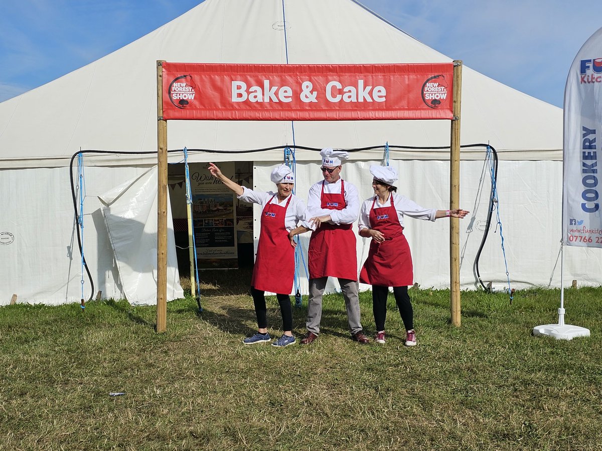 All set and ready to cook up a storm @NewForestShow with hundreds of young visitors to the show.