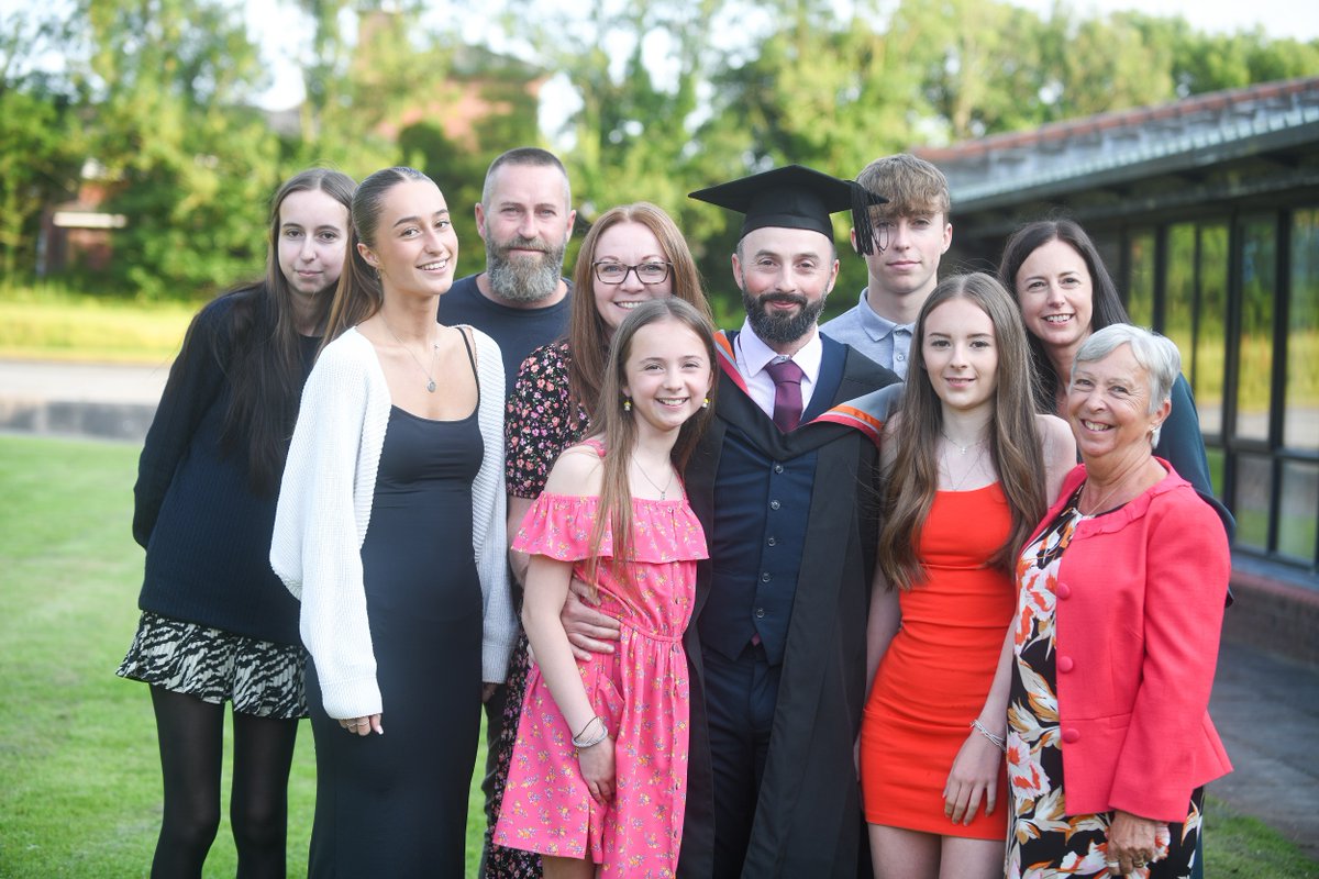 Congratulations to our @LancasterUni engineering graduates who get to cross the stage twice - at our college ceremony and with their awarding university! Graduate Paul Bland enjoyed a double celebration with his family - definitely worth it after all the hard work! #graduation