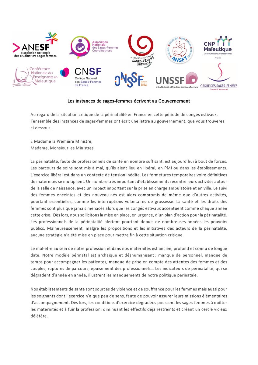 Ordre sages-femmes tweet media
