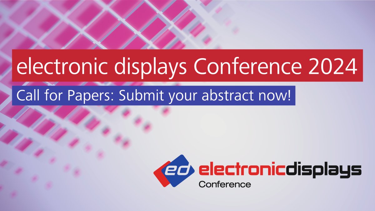 Share your first-class knowledge with display experts at the electronic displays Conference at #ew24, the right place to be for you!🌐 📑 Call for Papers is now open! All details, deadlines and submission requirements here: 👉 embedded.ly/3m7h #embeddedworld