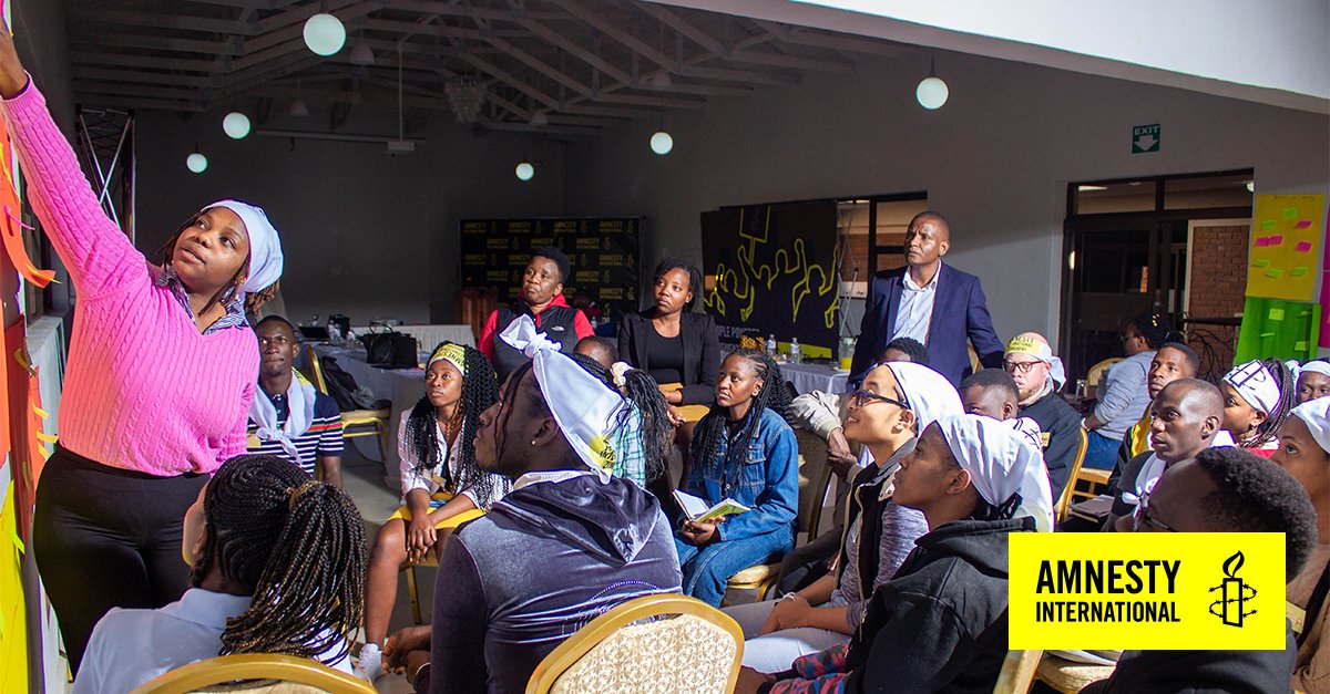 amnesty_zim's tweet photo. It's day 3 of the #YouthPowerAction2023 Human Rights Training.

Yesterday's session focused on campaign strategy development. Participants managed to design and present effective campaign strategies identifying issues that are affecting young people.

#YouthPowerForHumanRights https://t.co/85HMWzftlc