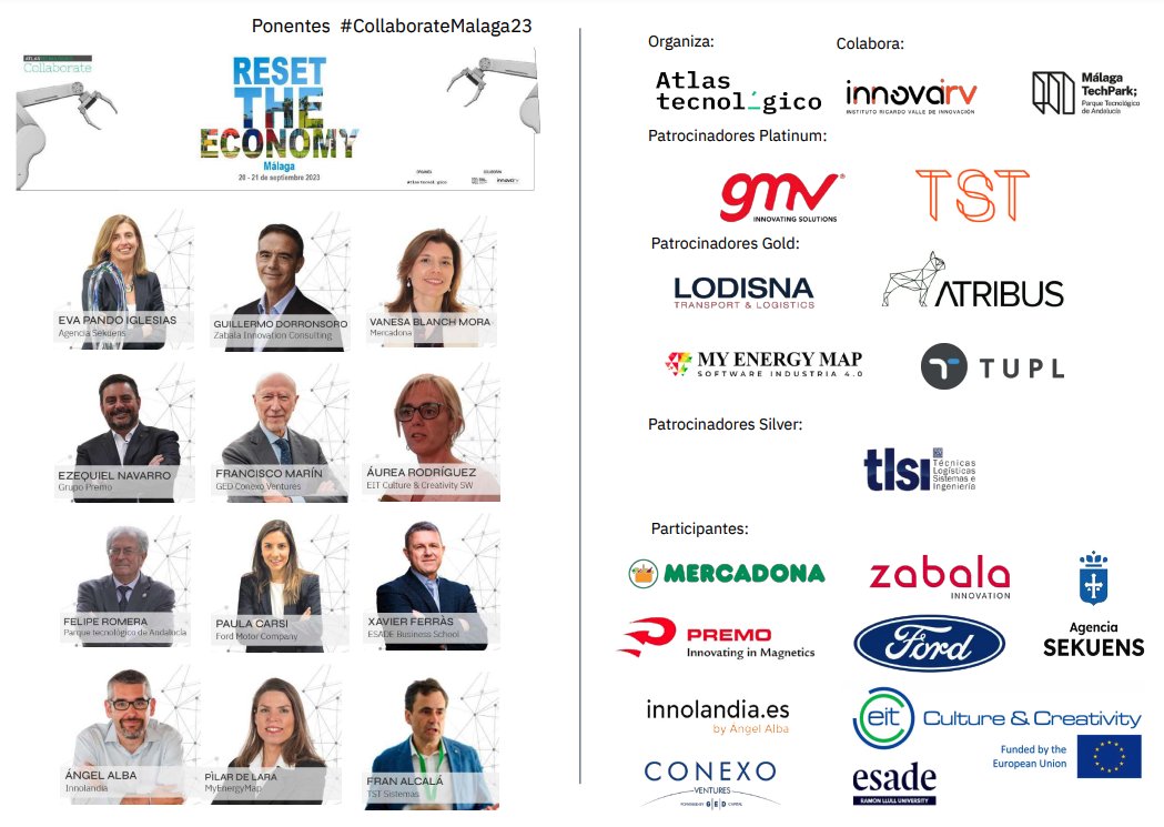 TST / IoT solutions (@tstsistemas) on Twitter photo 📢 TST Sistemas participará en la nueva edición de #CollaborateMálaga ‘Reset the Economy’, organizado por <a href="/atlastec/">Atlas Tecnológico</a>, que tendrá lugar en el mes de septiembre en el Parque Tecnológico de Málaga 📢 TST Sistemas participará en la nueva edición de #CollaborateMálaga ‘Reset the Economy’, organizado por <a href="/atlastec/">Atlas Tecnológico</a>, que tendrá lugar en el mes de septiembre en el Parque Tecnológico de Málaga