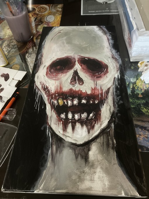 Hand painted and signed by me. acrylic on canvas 10&rdquo; by 20&rdquo; going for 200$ or best offer I&rsquo;ll take care<a href="/tag/jessejane"class="tags"><span>#jessejane</span></a><a href="/tag/masiumimax"class="tags"><span>#masiumimax</span></a>