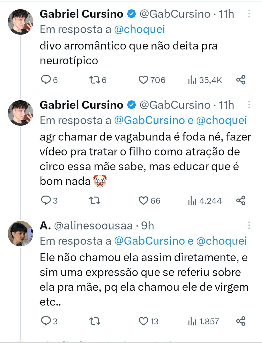 wtfjfs's tweet photo. @alinesoousaa @GabCursino @choquei achei que era a mesma pessoa falando consigo mesma https://t.co/Ti2ucgqQ47