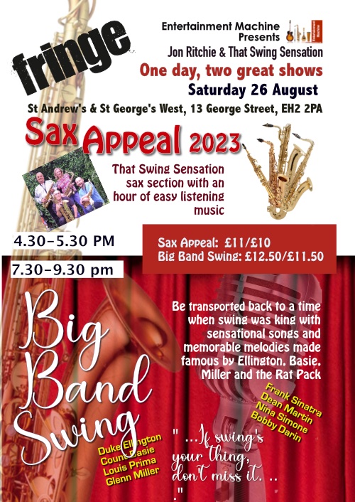 swingsensation's tweet photo. One day Two great shows @edfringe https://t.co/KkcQApZ1pX