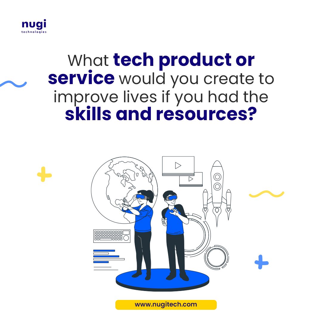 nugitech's tweet image. If you had the skills and resources, what tech product would you create that will make a positive impact?

#nugitech #techproduct #techservices