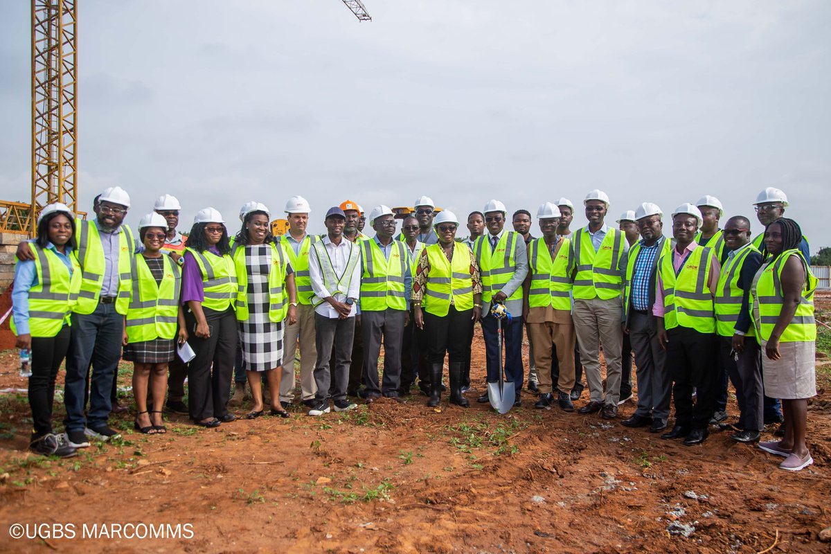 ugbsofficial's tweet photo. Breaking Ground and Forging Dreams🏗️!

The New UGBS Graduate School Complex embarks on an epic journey as construction has begun! With blades of determination and ambition, we carve the path to a brighter future for our students. Anticipating completion in just 2 years.
#UGBS https://t.co/iD2skrIIsC