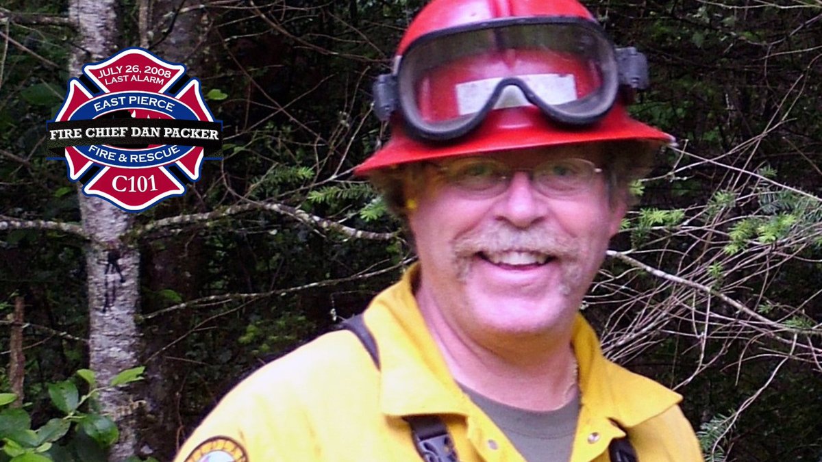EastPierceFire's tweet photo. Today, marks 15 yrs since we lost Fire Chief Dan Packer in a 2008 California wildfire. This morning, crews will gather for a moment of silence, share memories, and conduct a wildland safety briefing. Thinking of Chief Packer's family on this most difficult day. #NeverForgotten https://t.co/PIjhUaQ0Kp