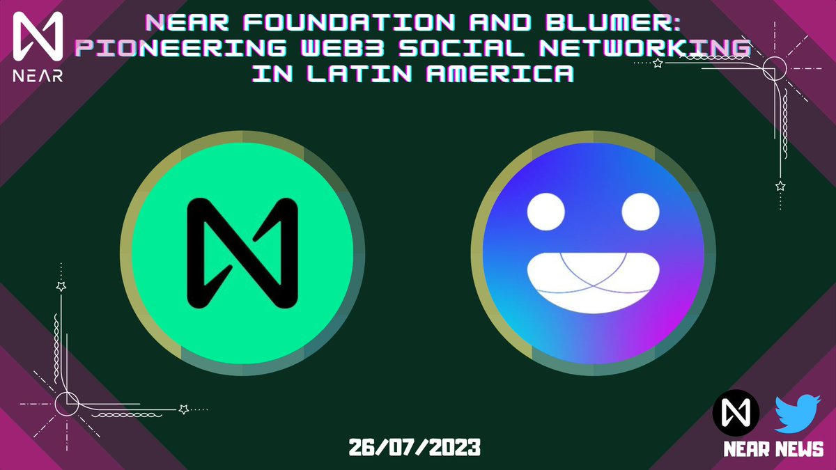 NEARMEME1's tweet photo. 🔥 #NEAR Foundation and @somosblumer : Pioneering Web3 Social Networking in Latin America
🚀https://t.co/OaC4lsBAHZ
This collaboration signifies a new era in social media where active users are incentivized for their contributions
#NEARistheBOS https://t.co/rZ3ZwTsj9T