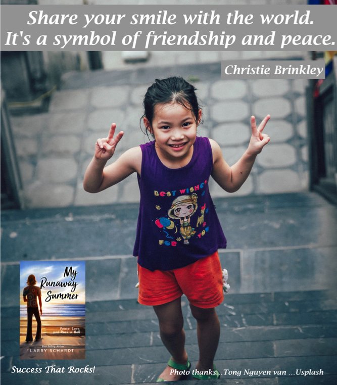 LarrySchardt's tweet photo. #OneVoiceDay #Smile
#SuccessThatRocks!
#Kindness
Peace Love
Rock'n'Roll!!!
#JoyTrain https://t.co/mVk5hiksSn