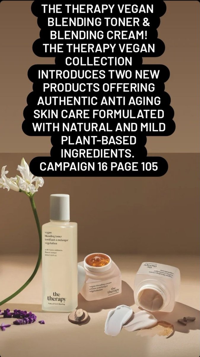 BGsbeautycare's tweet photo. the therapy Vegan
Blending Toner & Blending Cream!
the therapy Vegan collection introduces two new products
Campaign 16 Page 105
https://t.co/iv311YeKCE
#thefaceshop #thetherapy #vegan #blendingtoner #blendingcream #summer #deals #sales #avoncanada #brigittesbeautycare https://t.co/byAn2YW6gX