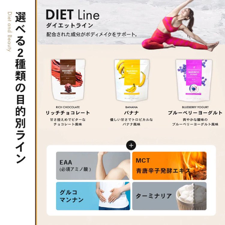 マリネスプロテインダイエット Amazon | mariness マリネス プロテイン 約31回分 バナナ ソイ