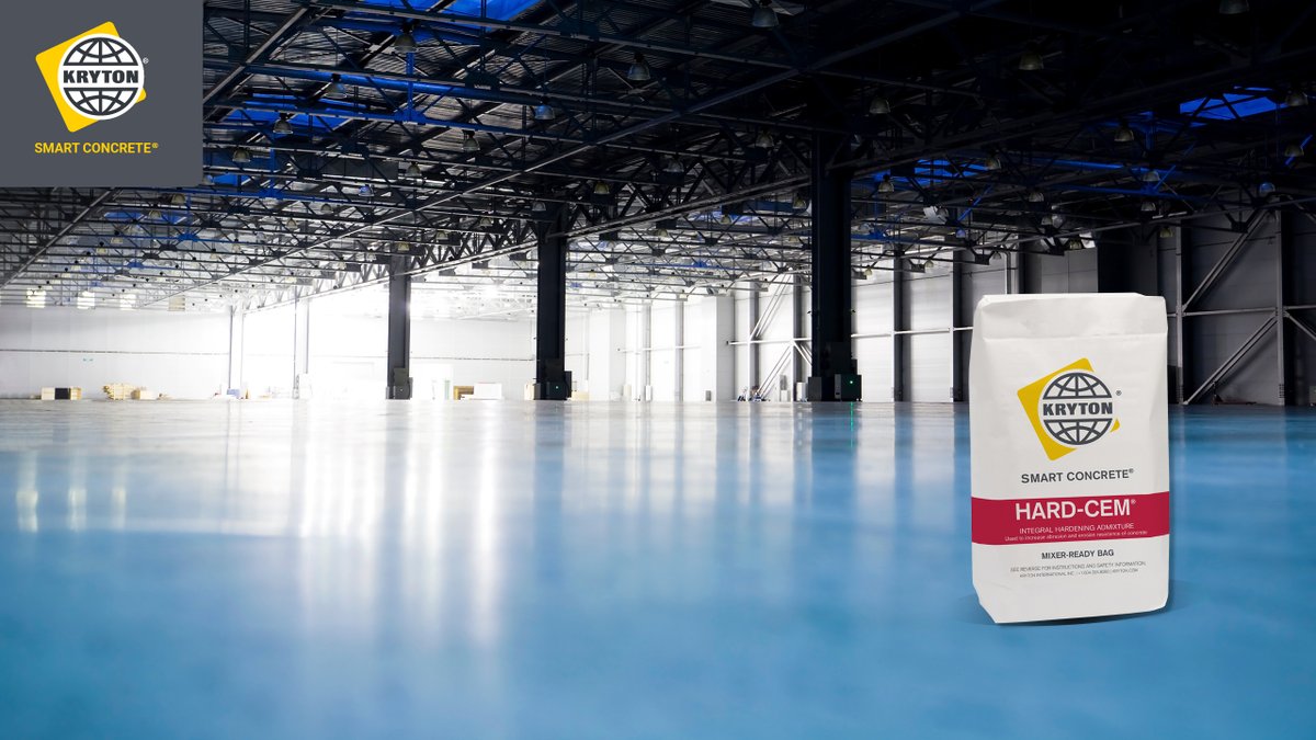 NEW TO BROCK WHITE: Kryton Hard-Cem Concrete Admixture for Abrasion &amp; Erosion Resistance. Learn more about the Kryton products we now carry: ca.brockwhite.com/kryton