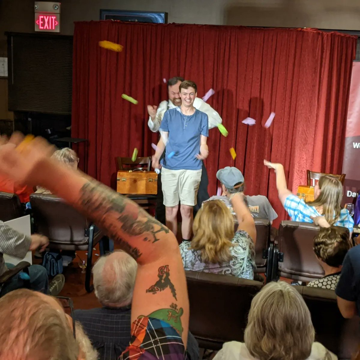 TheImpossiblePW's tweet photo. Good times and a ton of laughs last night with Dave Thomen, @psychicish, and @SweetMattyD at @gmstation! Still a few more MD &amp; PA tour dates this week over at https://t.co/vYscvPdUxz 🙌 https://t.co/tx9Kji1bmN
