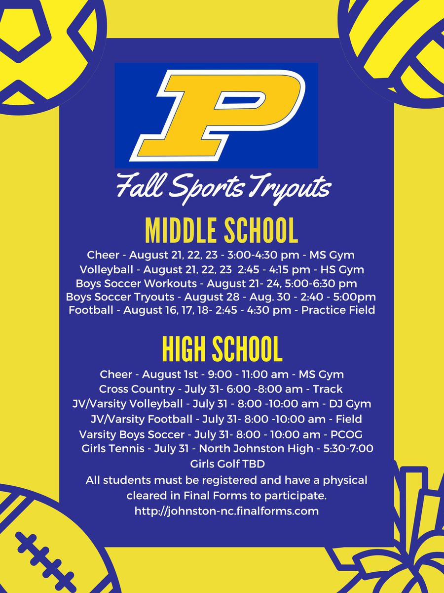 Time Change for MS Soccer Workouts