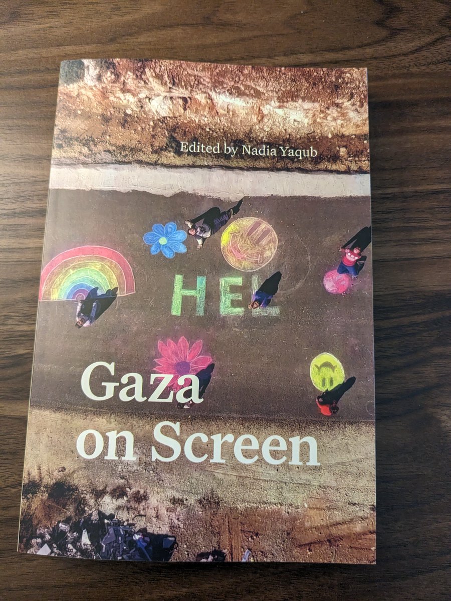 says_hatim's tweet image. I&apos;m thrilled to have received my copy of Gaza on Screen, edited by Nadia Yaqub, and featuring great work by both scholars and filmmakers. My chapter is &quot;The Elisions of Televised Solidarity in the 2014 Lebanese Broadcast for Gaza&quot;.  Check it out t.ly/poY-x @DukePress