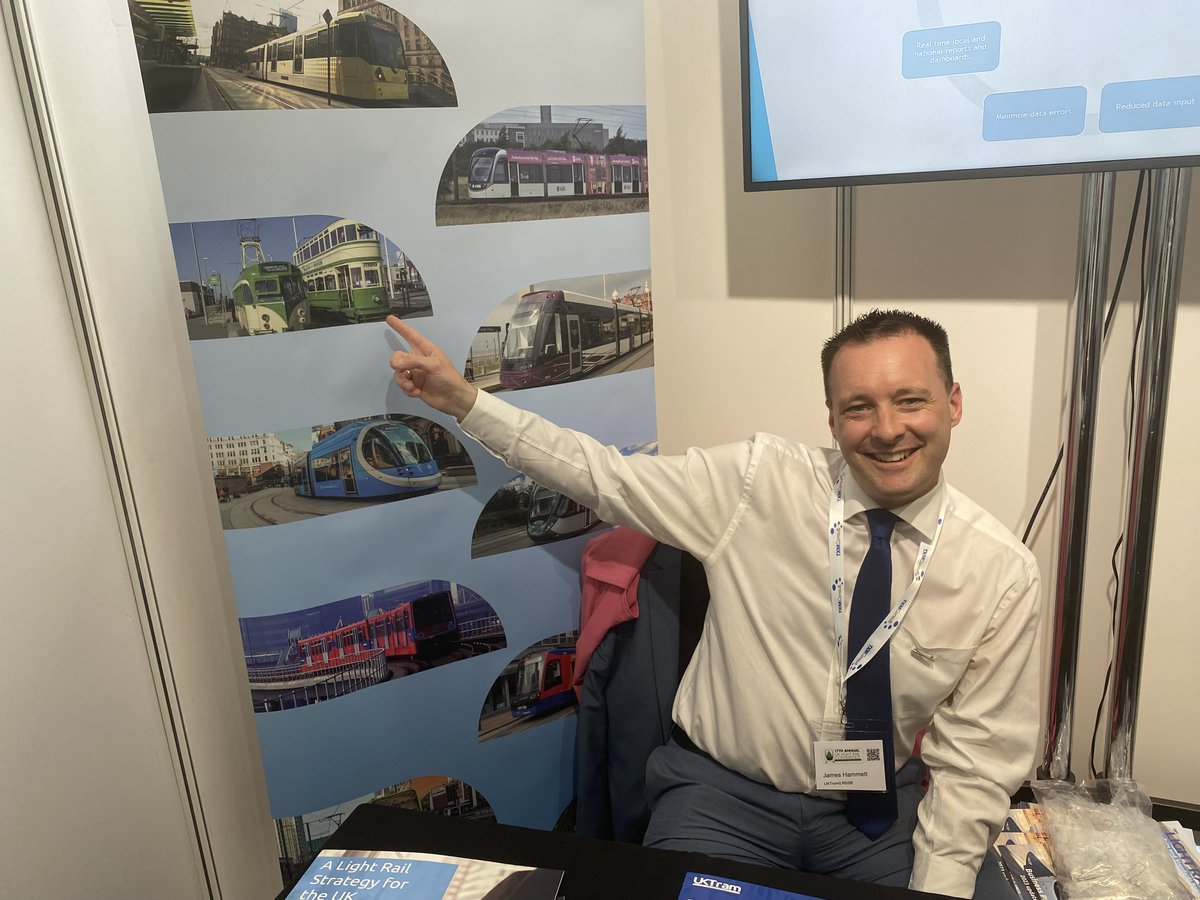 MainspringUK's tweet photo. Just a throwback to #UKLRC23. Thanks to @JamesHammett79 from @UK_Tram_ for his unwavering support of the double-decker tram 😉
#weneedmoredoubledeckers #lightrail #notatallforced #Goodtimes #gotram https://t.co/V1e8cDjxMU