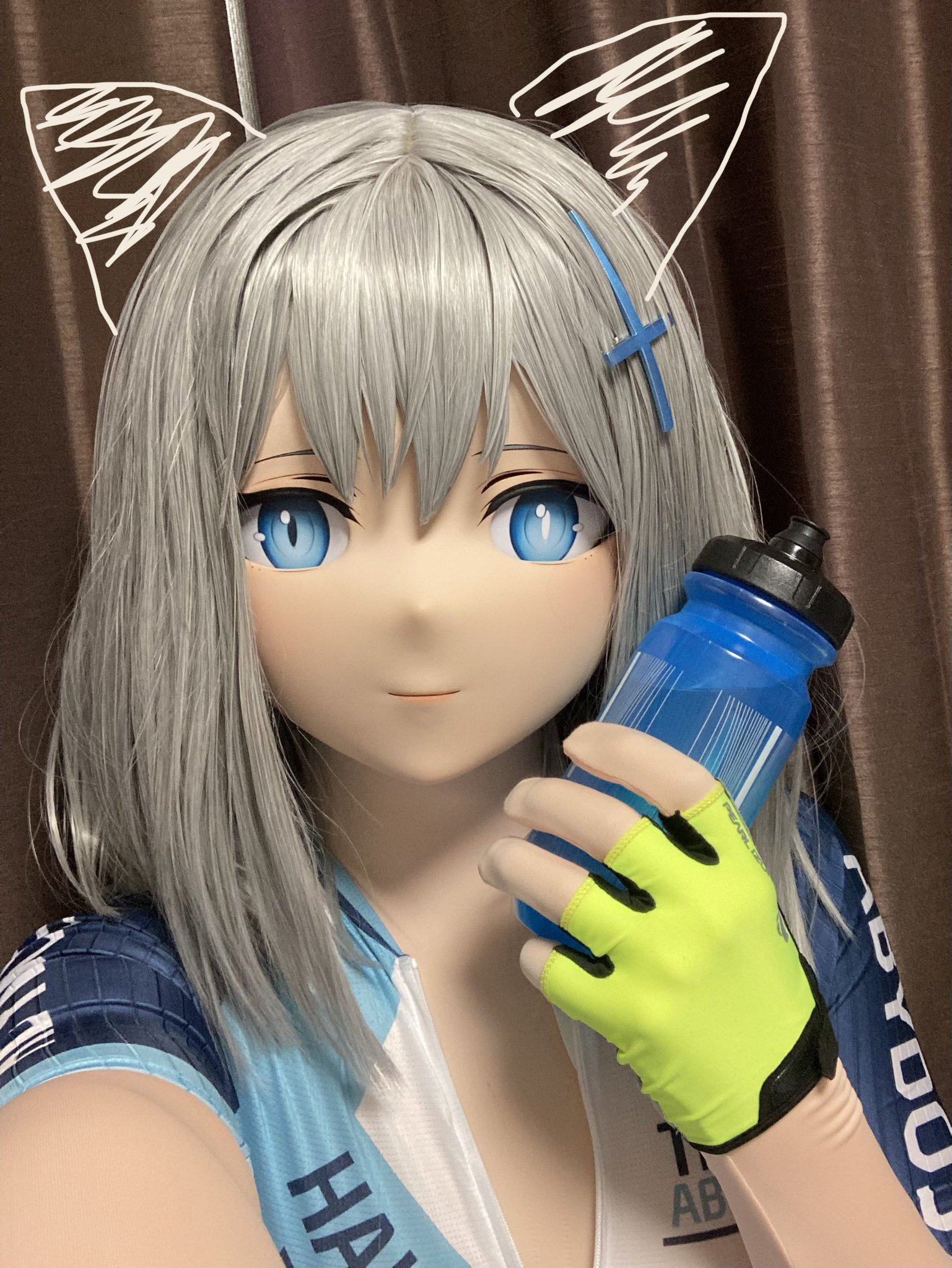 ブルーアーカイブ -Blue ハーフマスク 砂狼シロコ 着ぐるみkigurumi 狼