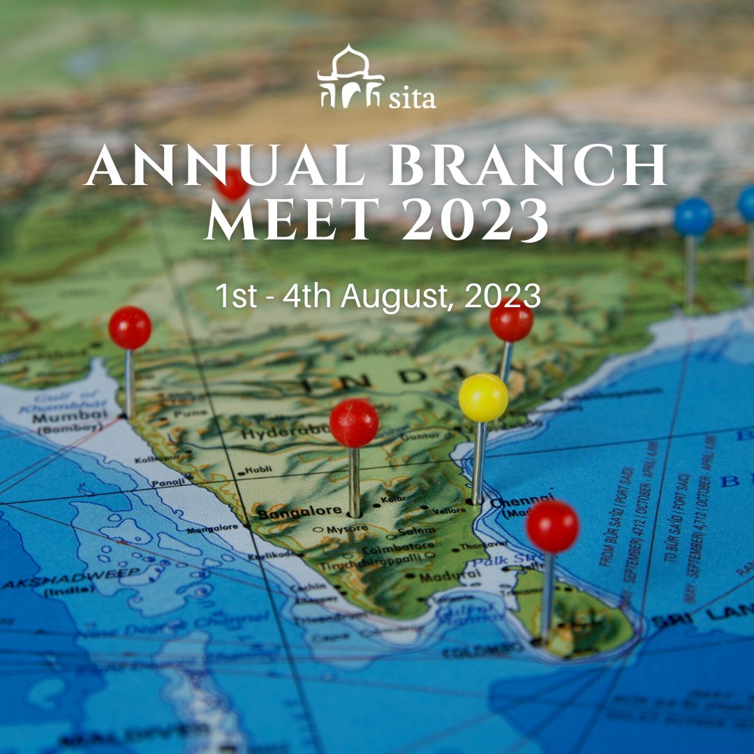 Sita_India's tweet photo. We are delighted to announce the Annual Branch Meet 2023, scheduled to take place at our head office from 1st to 4th August. We are looking forward to meeting our colleagues from across branches at the Meet. This year's ABM holds a special focus on sustainability. 
#Sitaindia https://t.co/F3ZGBmCGp6