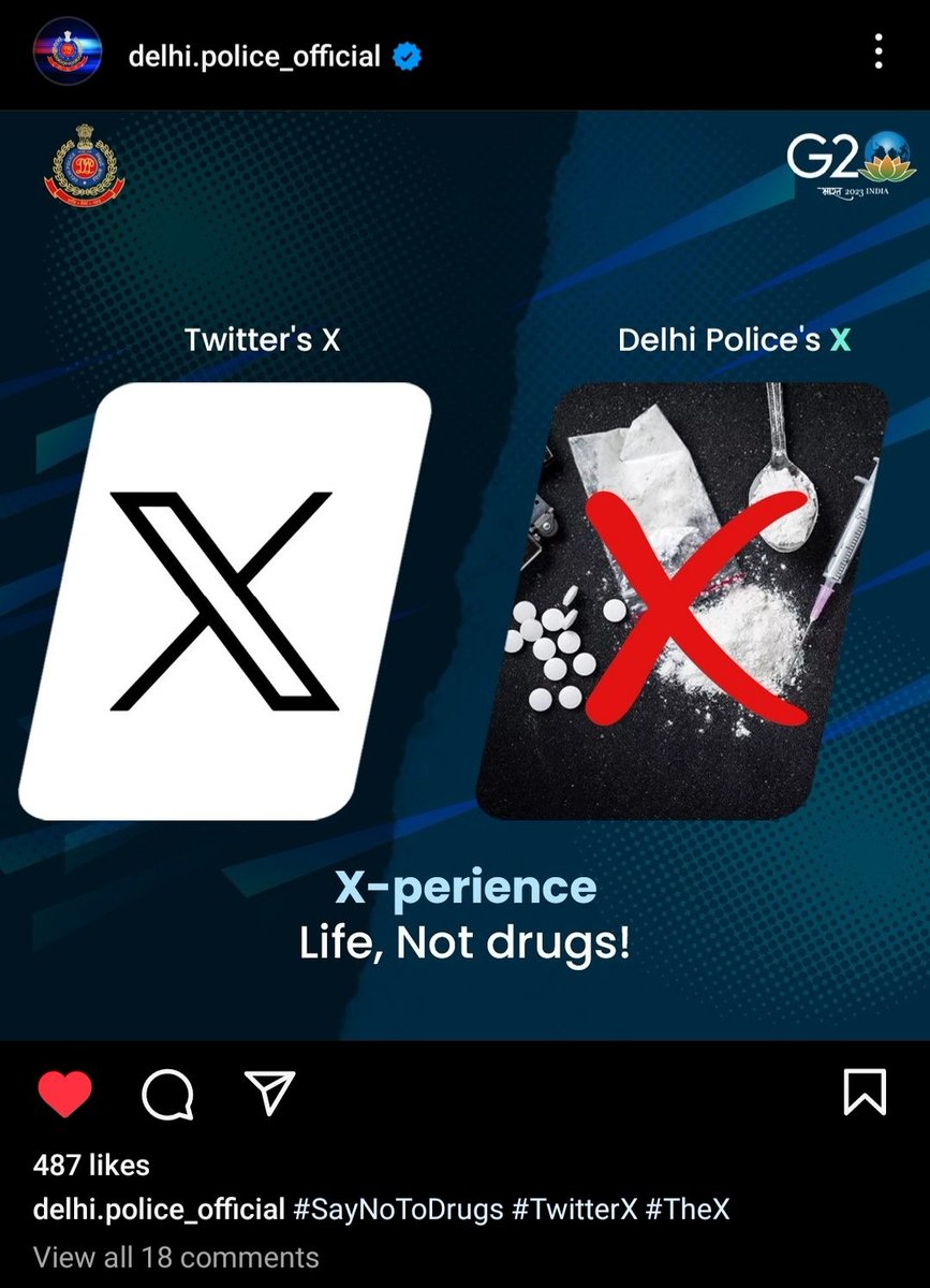 Indian police is the real Sigma. #SayNoToDrugs #TwitterX #TheX #Delhi