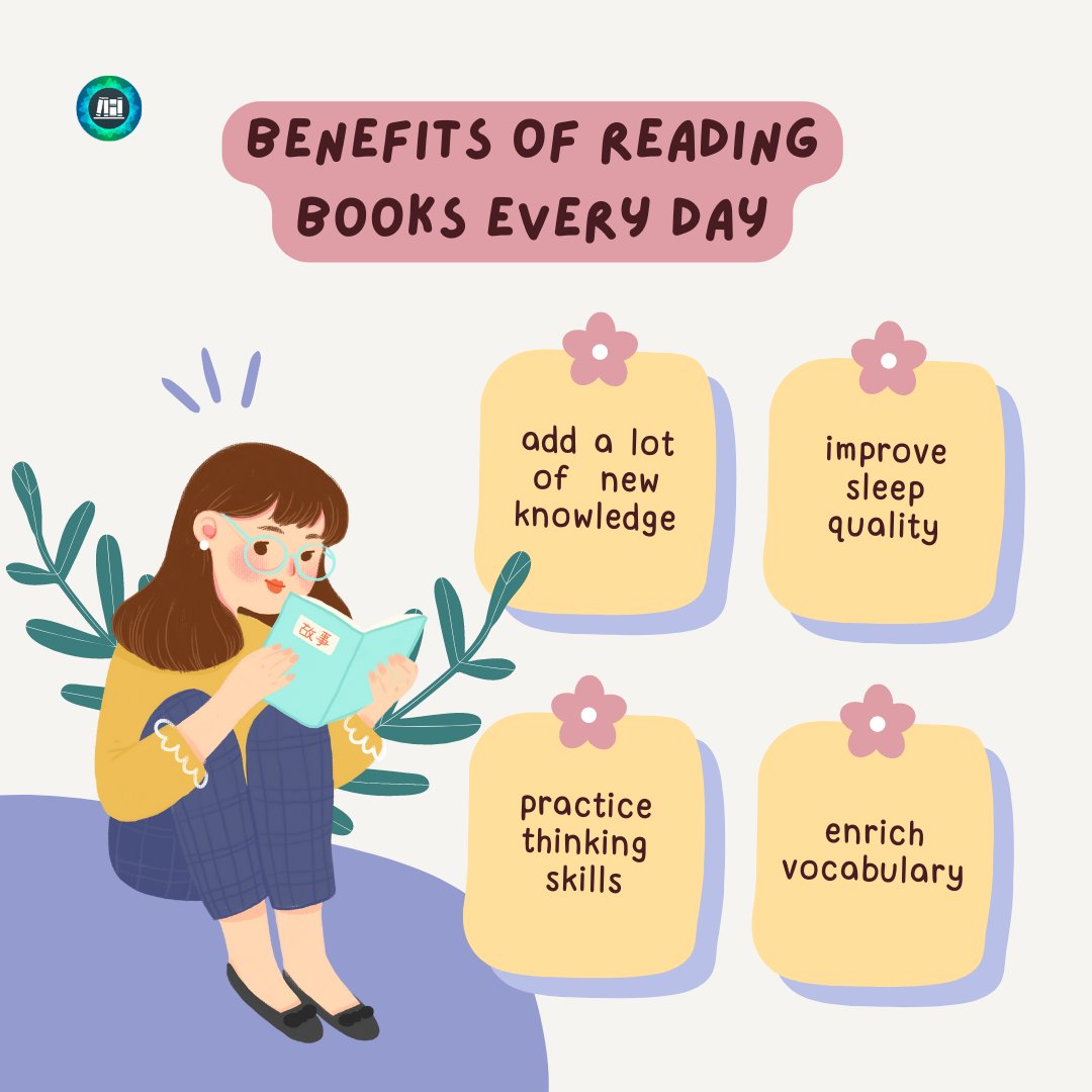 📚🌟 Reading books every day is a magical habit that brings countless benefits to your life.

🌈📚 Embrace the daily reading ritual and unlock the incredible journey of growth, imagination, and well-being! #ReadEveryday #BookLovers #MindfulReading #DailyHabit