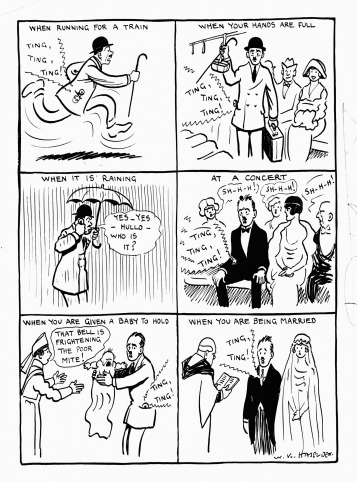 The precient WK Haselden on the possibilities of "pocket telephones" in 1919!(archive.cartoons.ac.uk/GetMultimedia.…) #mobilephones #cellphone #smartphone
