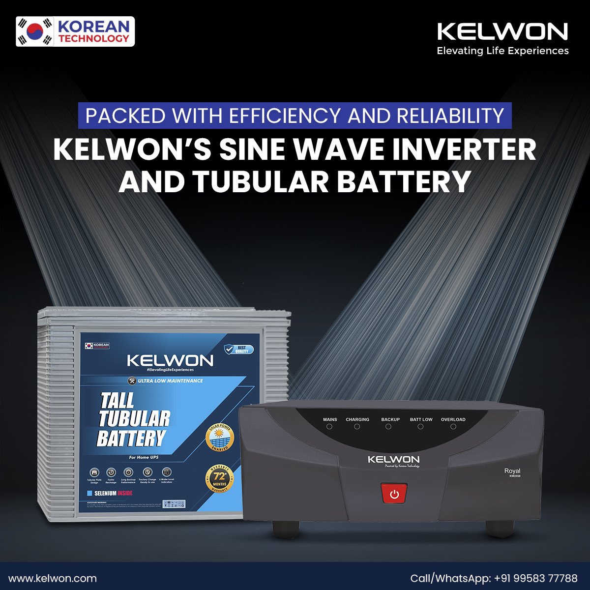 KelwonIndia's tweet photo. Powering up with pure sine wave magic! ⚡ Say goodbye to electrical disturbances and hello to smooth, reliable energy with our cutting-edge sine wave inverter. 🔄 

#SineWaveMagic #InverterInnovation #SmoothPower #ReliableEnergy #Kelwon #homeappliances https://t.co/QRH7HxXTSD