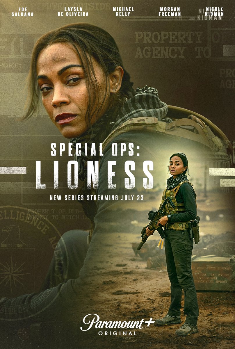 rahalarts's tweet photo. tribute poster for @specopslioness on Paramount Plus #zoesaldana #SpecialOpsLioness #lionessplus #posterdesign #keyartdesign https://t.co/C36hqegjOc