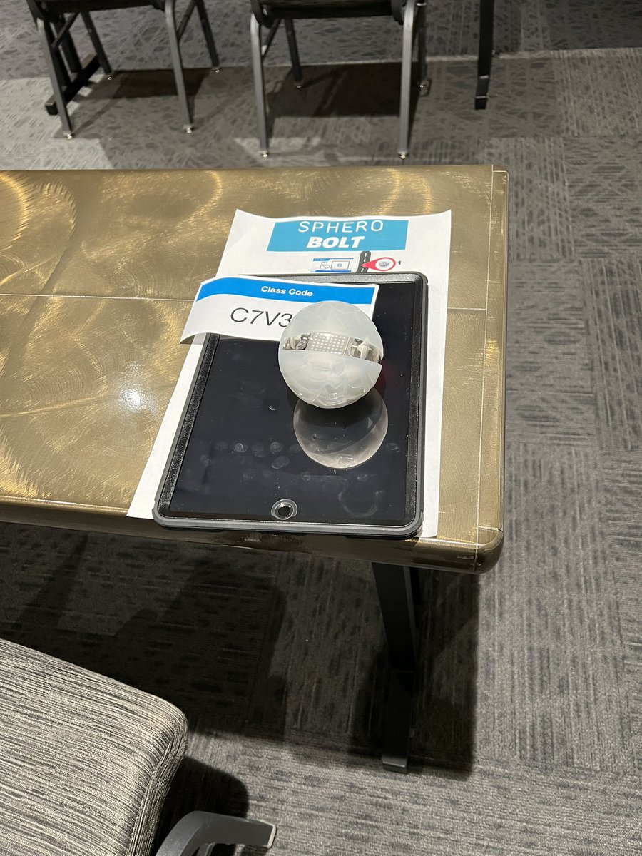 Tech_Shorty's tweet image. Sharing how to use @Sphero Bolt at the Youth STEAM Conference at the Rocky Mount Event Center. #STEM #STEAM #Robotics