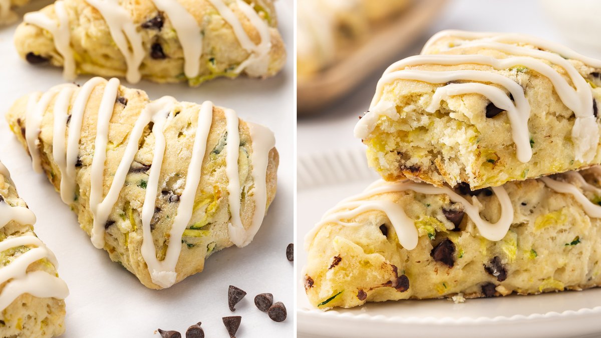 These Chocolate Chip Zucchini Scones are tender, flaky, and delicious with mini chocolate chips and fresh zucchini speckled throughout!
RECIPE: bellyfull.net/chocolate-chip…