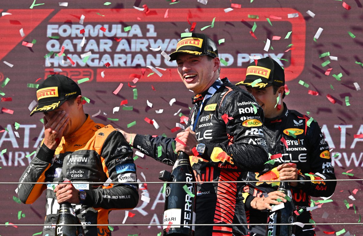 F1's tweet photo. One smashing podium ๐ฌ
#F1 #HungarianGP https://t.co/RyyDPnUb5Q