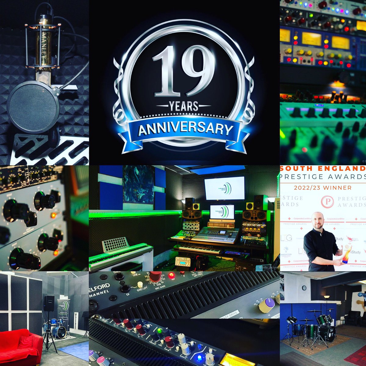 Today marks our 19th year since we opened our doors in 2004, this couldn’t of been achieved without all the amazing people we’ve had through our doors over the years. 
2023 has been another busy year so far and we continue to grow and expand our studios.
#musicstudio #southampton