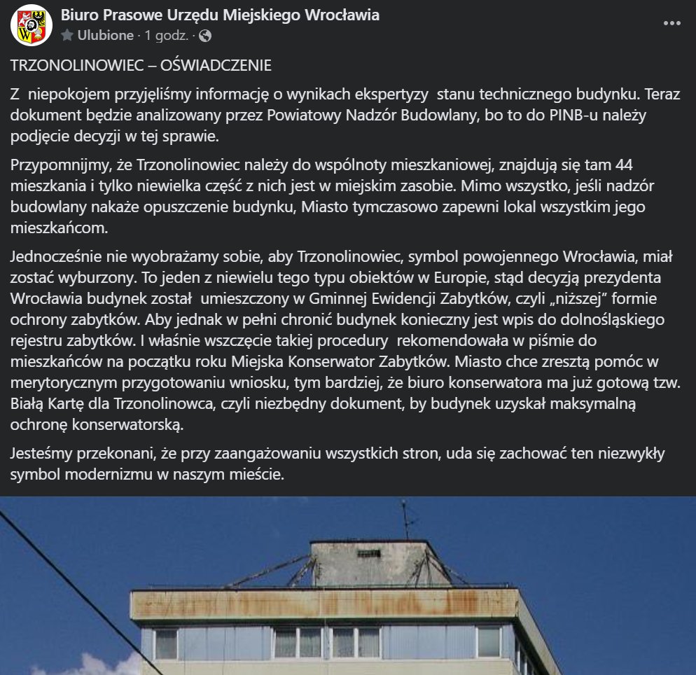 piotruhle's tweet photo. .@SutrykJacek i @MazurJakubWro  chce wpisania Trzonolinowca do rejestru zabytków. Niestety, nawet po takim wpisie nie będą dać dotacji na remont, bo od tego roku zlikwidowali program wsparcia konserwacji zabytków rejestrowych.
Ile to kosztowało? W 2022 roku na przykład 2,4 mln zł. Tyle miasto wydaje na same wydruki gazetki #SutrykPress w nakładzie 120-140 tysięcy tygodniowo.
Co wyremontowano z tego programu? Na przykład ciąg kamieniczek przy ul. Białoskórniczej (źr. obrazków https://t.co/pPqcCNNVvE)
Na zabytki, Panie Areczku, nie ma pieniążków. Za to na lans dla zarządu - owszem, jak najbardziej. Jeszcze jak (na cmentarzach też, a jakże)!
#niedasie #wrocławskiezabytki