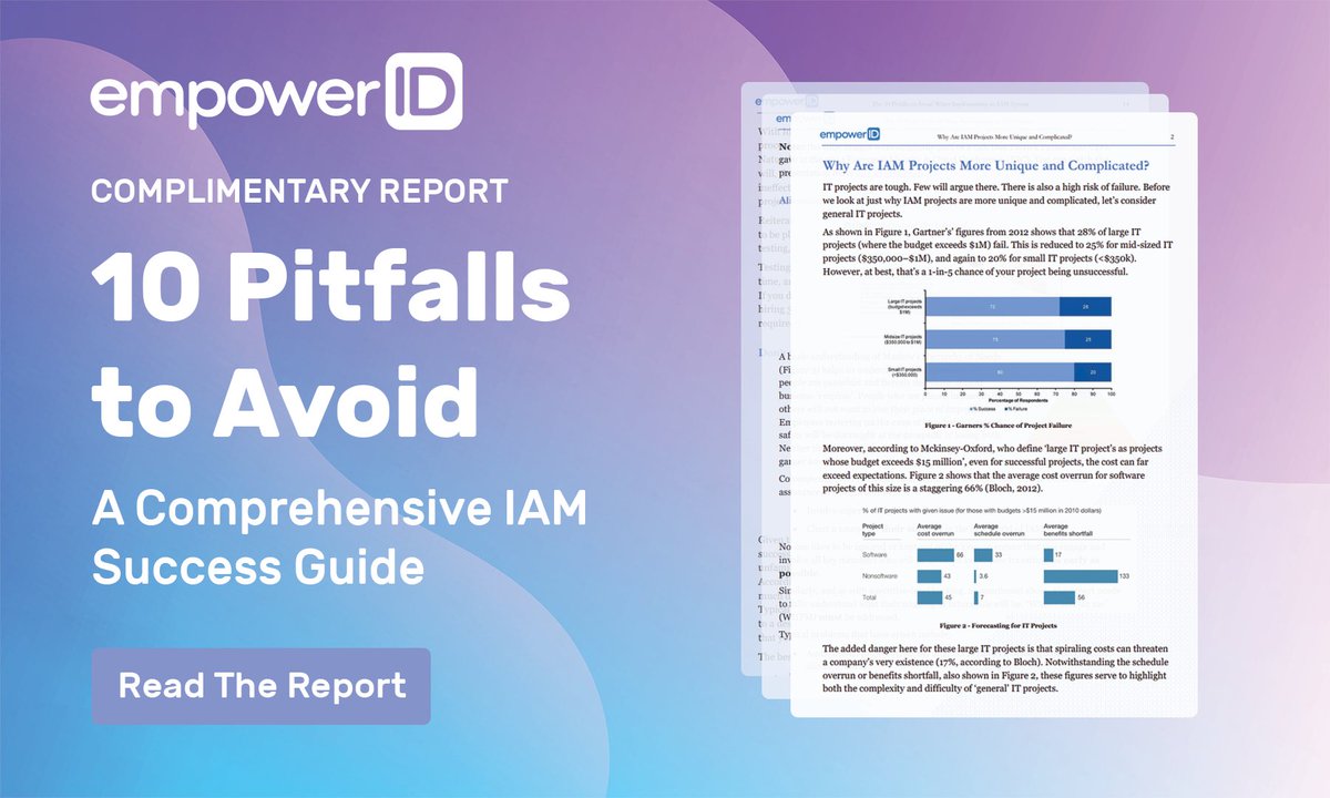 IT projects are tough. Few will argue there. 
In this report, we'll discuss a few common pitfalls that should be avoided while implementing an IAM project in your organization. 

Read Now for Free: bit.ly/3KgBrfj
#Identity #IGA #PAM