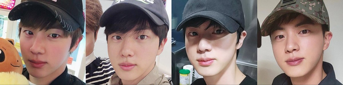 seokjinimbe's tweet photo. i'd believe it if someone said these seokjin pictures was taken in the same year https://t.co/FX8VOYE4fC