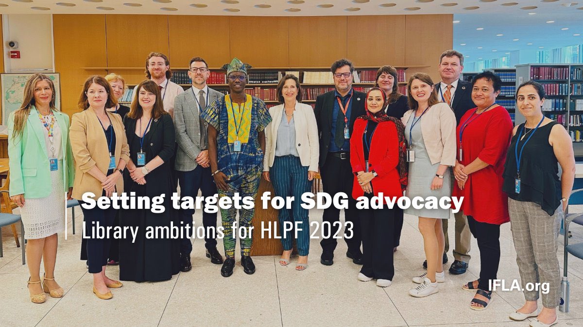 damoyedele's tweet photo. The message is #LeaveNoLibraryBehind.
#HLPF2023 has set the pace for accelerated progress and future outlook for libraries' continuous collaboration with @UN agencies, member states, and development partners for transformative development.
@IFLA
๐๐ฟhttps://t.co/gTGIZ5MZdf https://t.co/T73Ym6IWFt